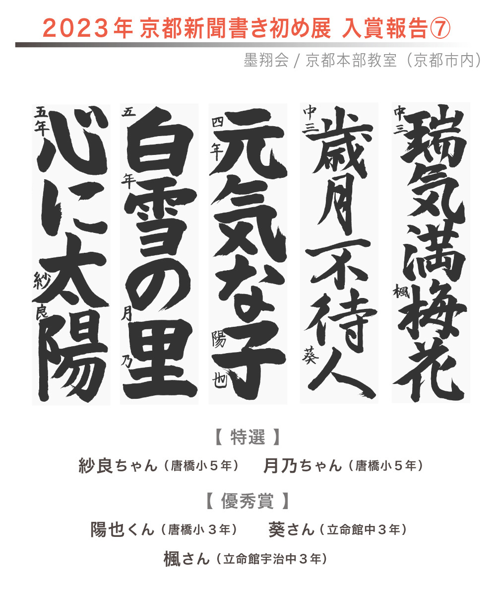 京都新聞書き初め展,お習字,木津川市