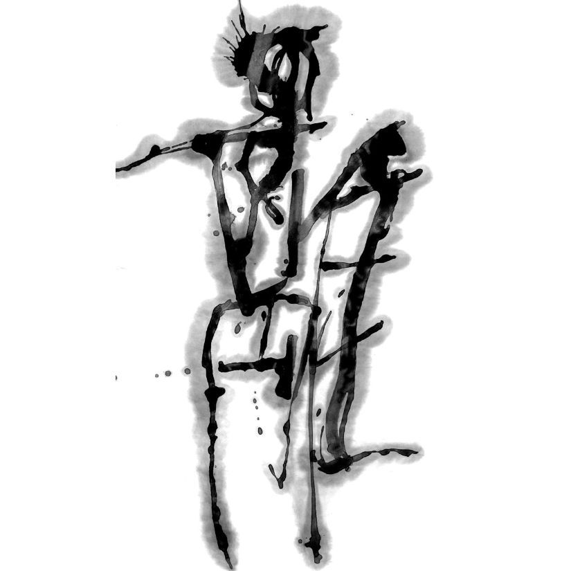 福田匠吾,離,書道作品