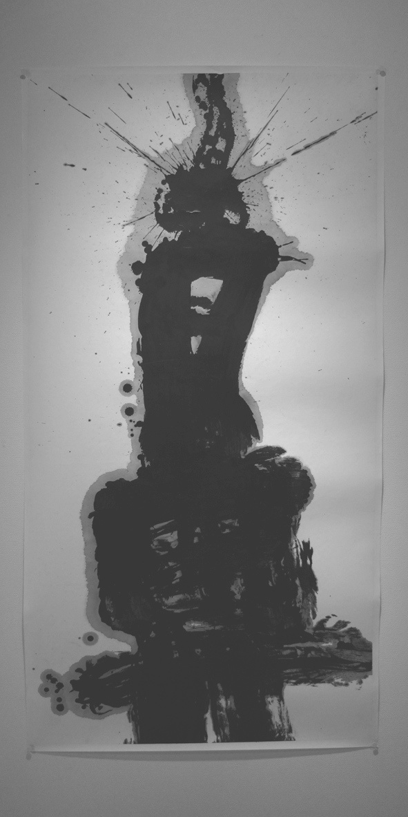 福田匠吾,五感,「鼻」,書道作品